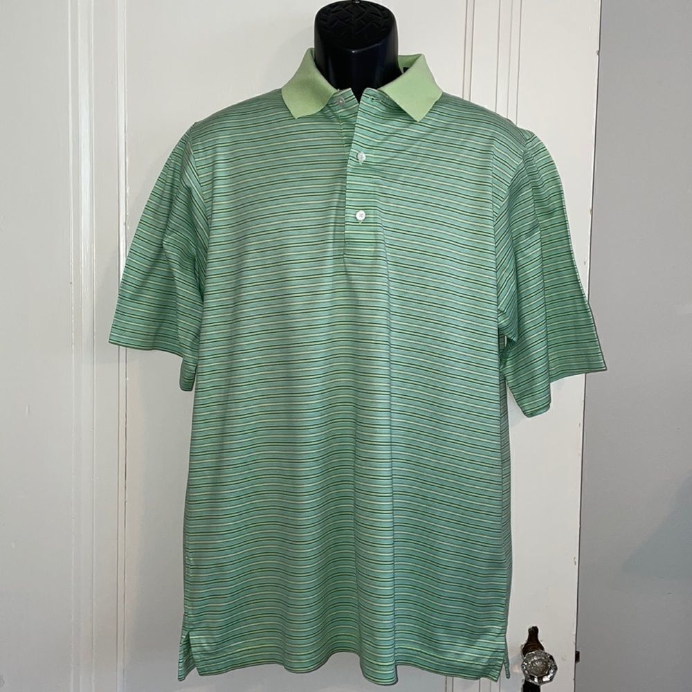 ‎Carnoustie light green striped polo shirt